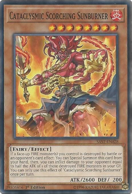 Cataclysmic Scorching Sunburner [SAST-EN028] Common