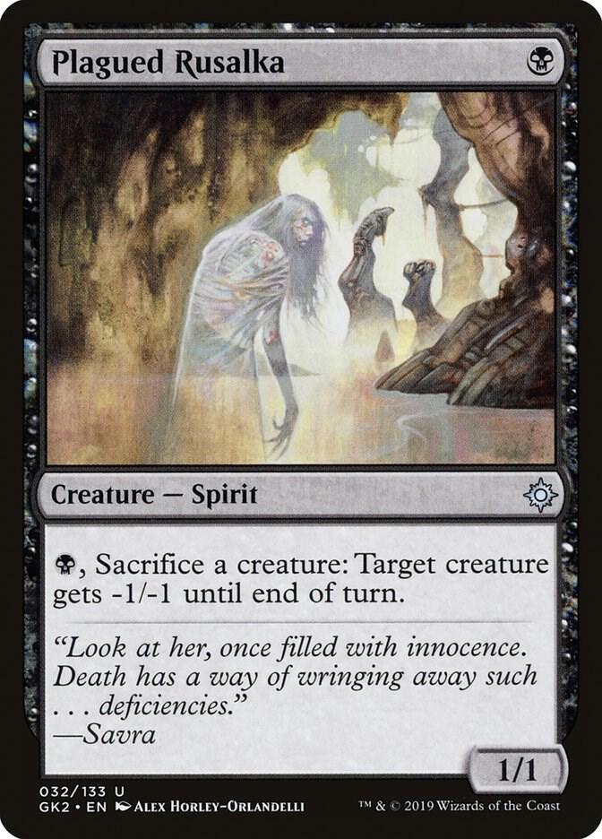 Plagued Rusalka [Ravnica Allegiance Guild Kit]