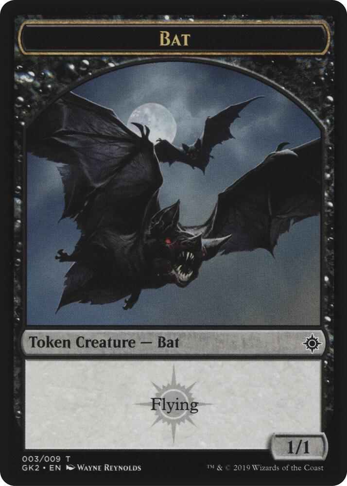 Bat // Spirit (010) Double-Sided Token [Ravnica Allegiance Guild Kit Tokens]