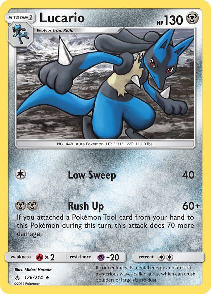 Lucario (126/214) [Sun & Moon: Unbroken Bonds]
