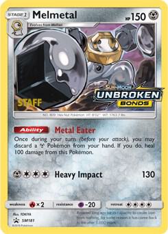 Melmetal (SM181) (Staff Prerelease Promo) [Sun & Moon: Black Star Promos]