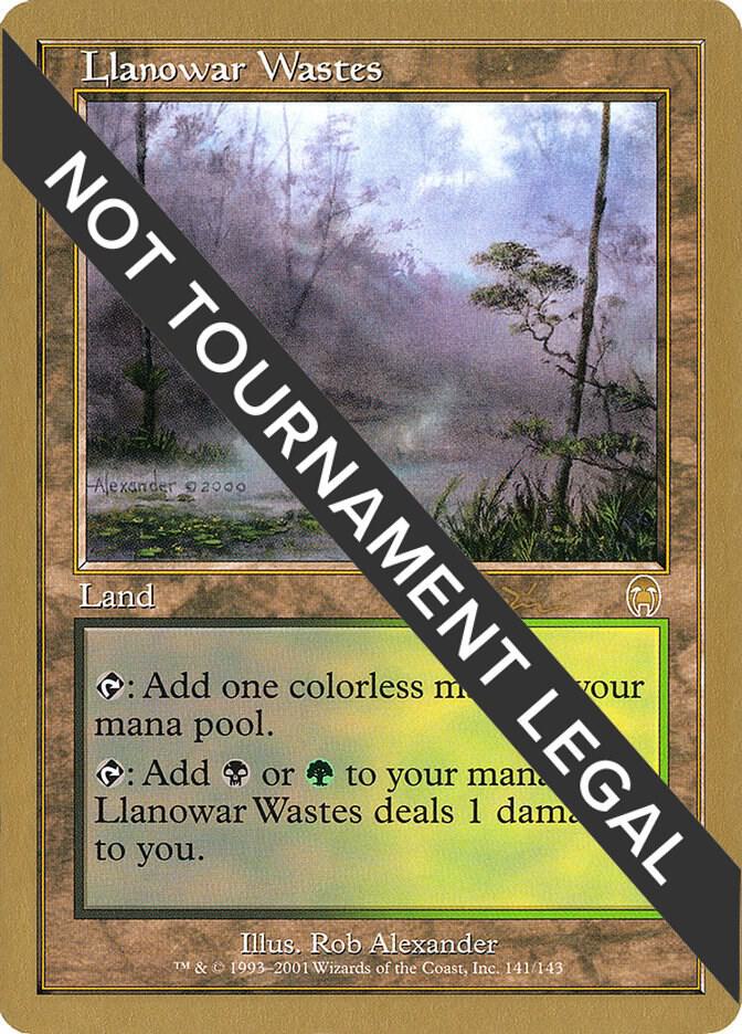 Llanowar Wastes (Jan Tomcani) [World Championship Decks 2001]