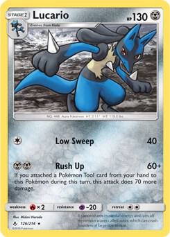 Lucario (126/214) (Theme Deck Exclusive) [Sun & Moon: Unbroken Bonds]