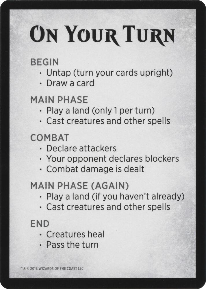 Rules Card [War of the Spark Tokens]