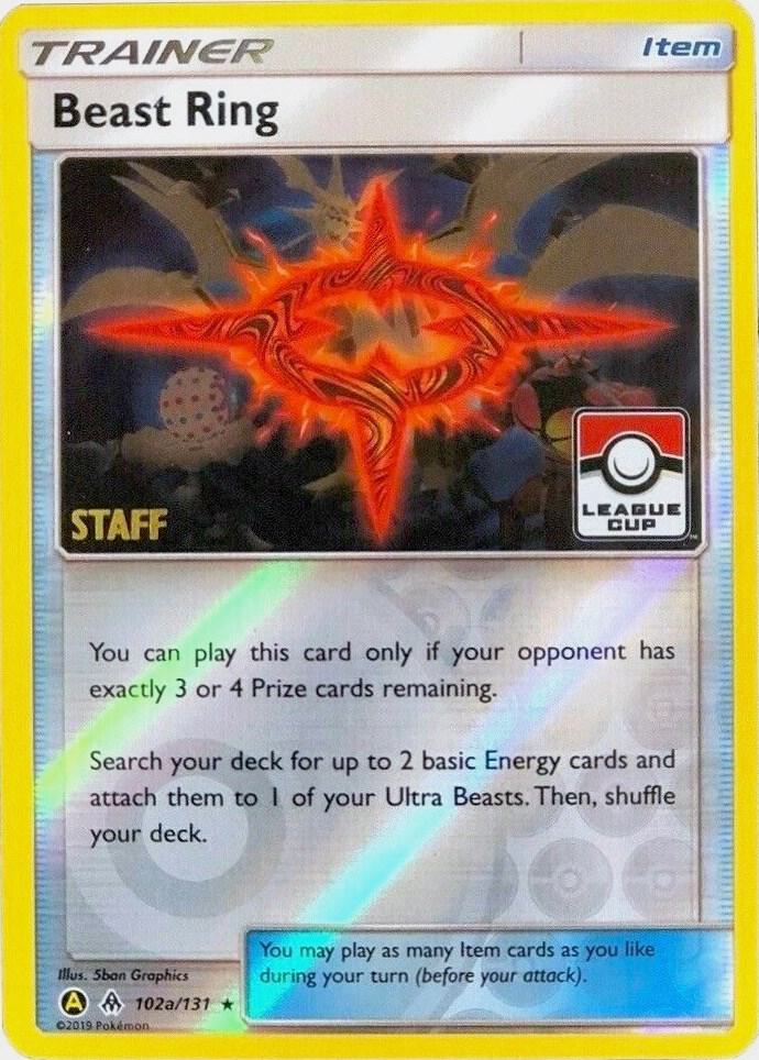 Beast Ring (102a/131) (League Promo Staff) [Sun & Moon: Forbidden Light]