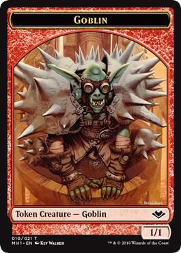 Goblin (010) // Golem (018) Double-Sided Token [Modern Horizons Tokens]