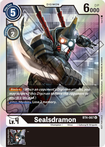 Sealsdramon [BT4-067] (Event Pack) [Great Legend Promos]