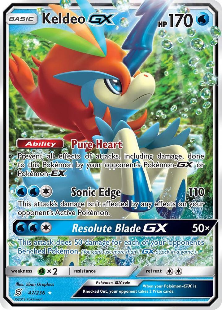 Keldeo GX (47/236) [Sun & Moon: Unified Minds]