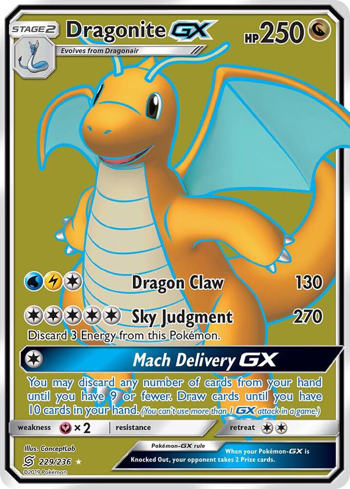 Dragonite GX (229/236) [Sun & Moon: Unified Minds]