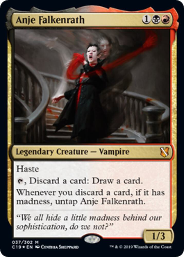 Anje Falkenrath (Oversized) [Commander 2019 Oversized]