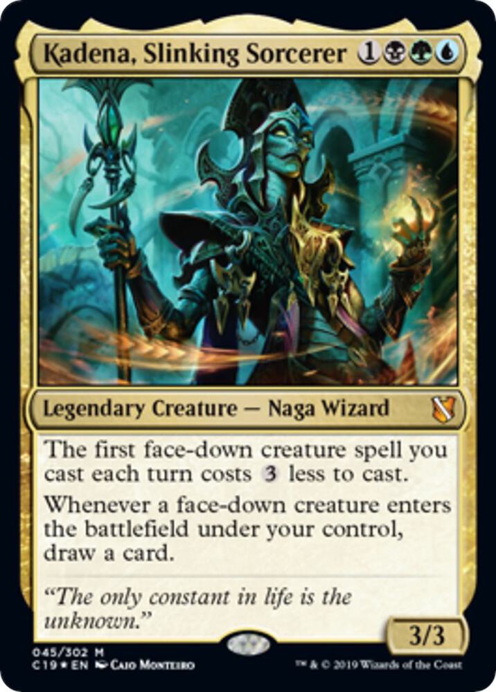 Kadena, Slinking Sorcerer (Oversized) [Commander 2019 Oversized]