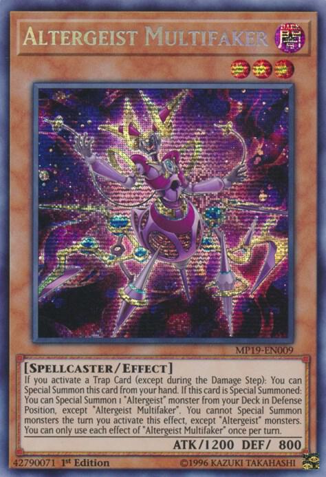 Altergeist Multifaker [MP19-EN009] Prismatic Secret Rare