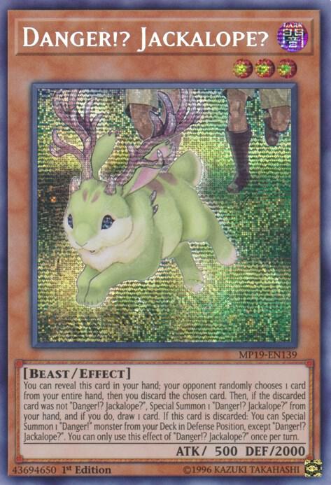 Danger!? Jackalope? [MP19-EN139] Prismatic Secret Rare