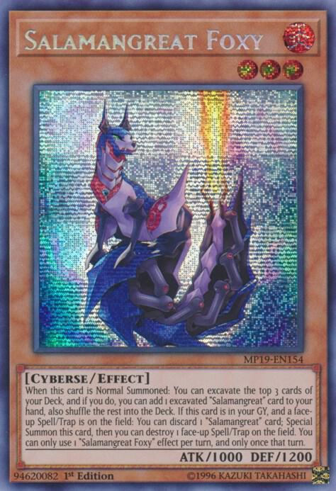 Salamangreat Foxy [MP19-EN154] Prismatic Secret Rare
