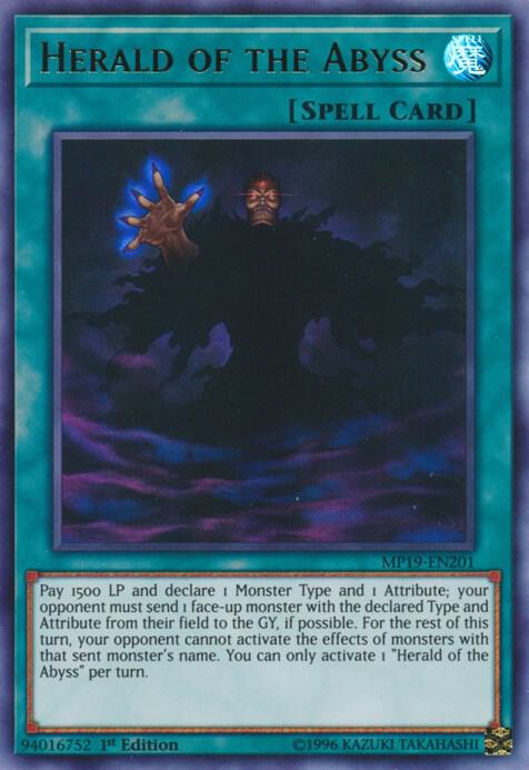 Herald of the Abyss [MP19-EN201] Ultra Rare