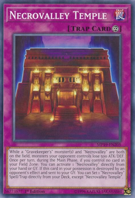 Necrovalley Temple [MP19-EN205] Common