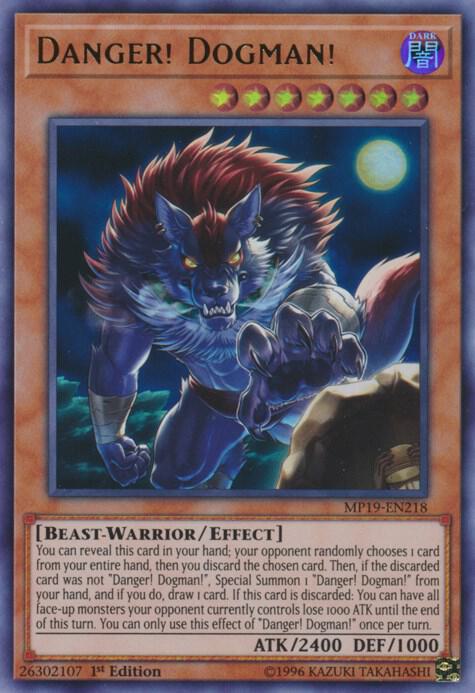 Danger! Dogman! [MP19-EN218] Ultra Rare
