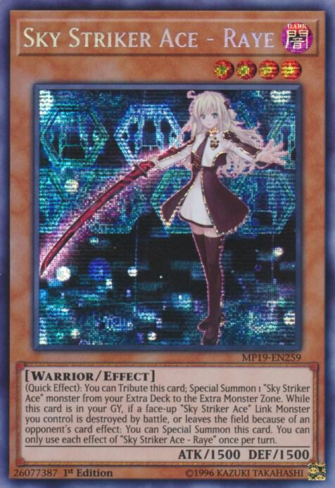 Sky Striker Ace - Raye [MP19-EN259] Prismatic Secret Rare