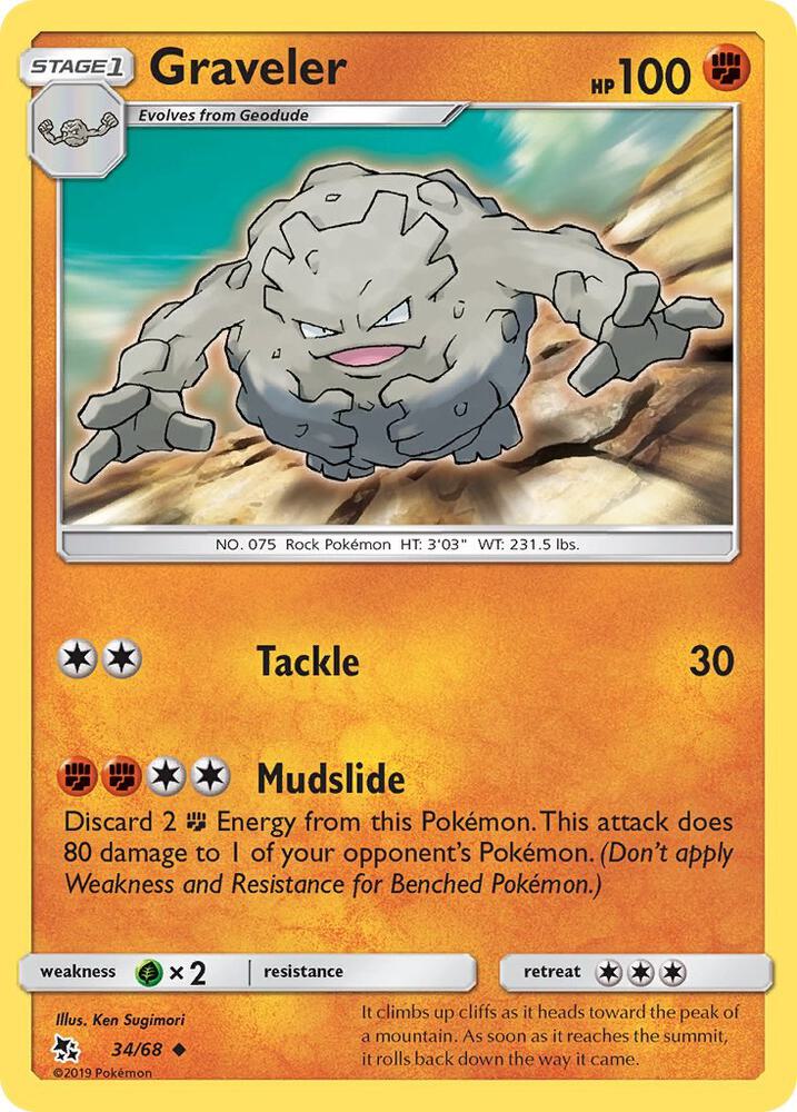Graveler (34/68) [Sun & Moon: Hidden Fates]
