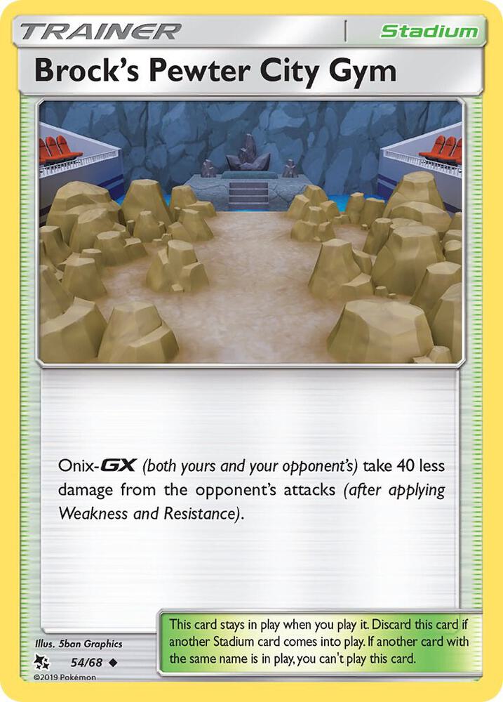Brock's Pewter City Gym (54/68) [Sun & Moon: Hidden Fates]