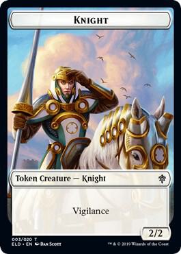 Knight Token [Throne of Eldraine Tokens]