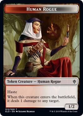 Human Rogue Token [Throne of Eldraine Tokens]