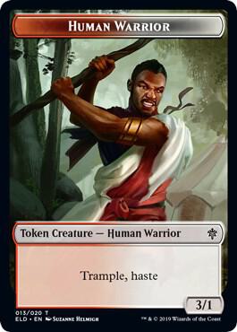 Human Warrior Token [Throne of Eldraine Tokens]