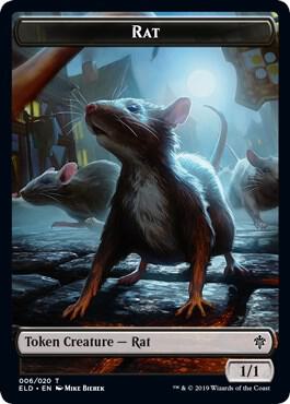 Rat Token [Throne of Eldraine Tokens]