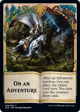 On an Adventure Token [Throne of Eldraine Tokens]
