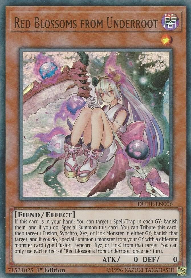 Red Blossoms from Underroot [DUDE-EN006] Ultra Rare