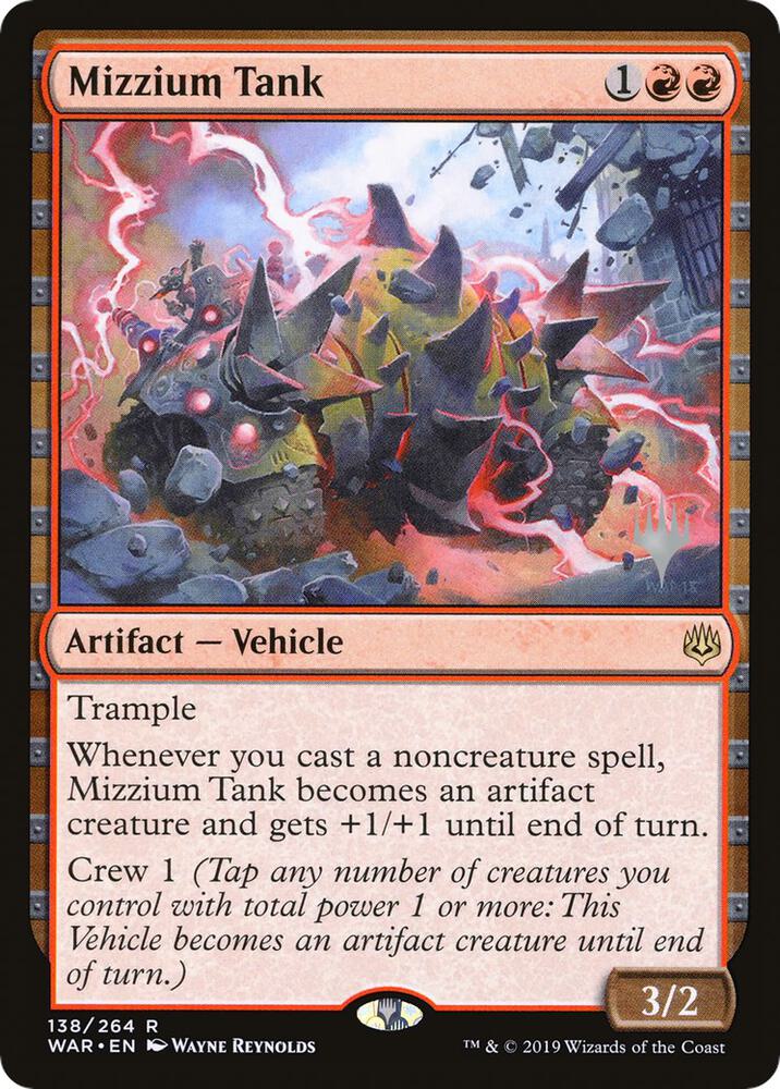 Mizzium Tank (Promo Pack) [War of the Spark Promos]