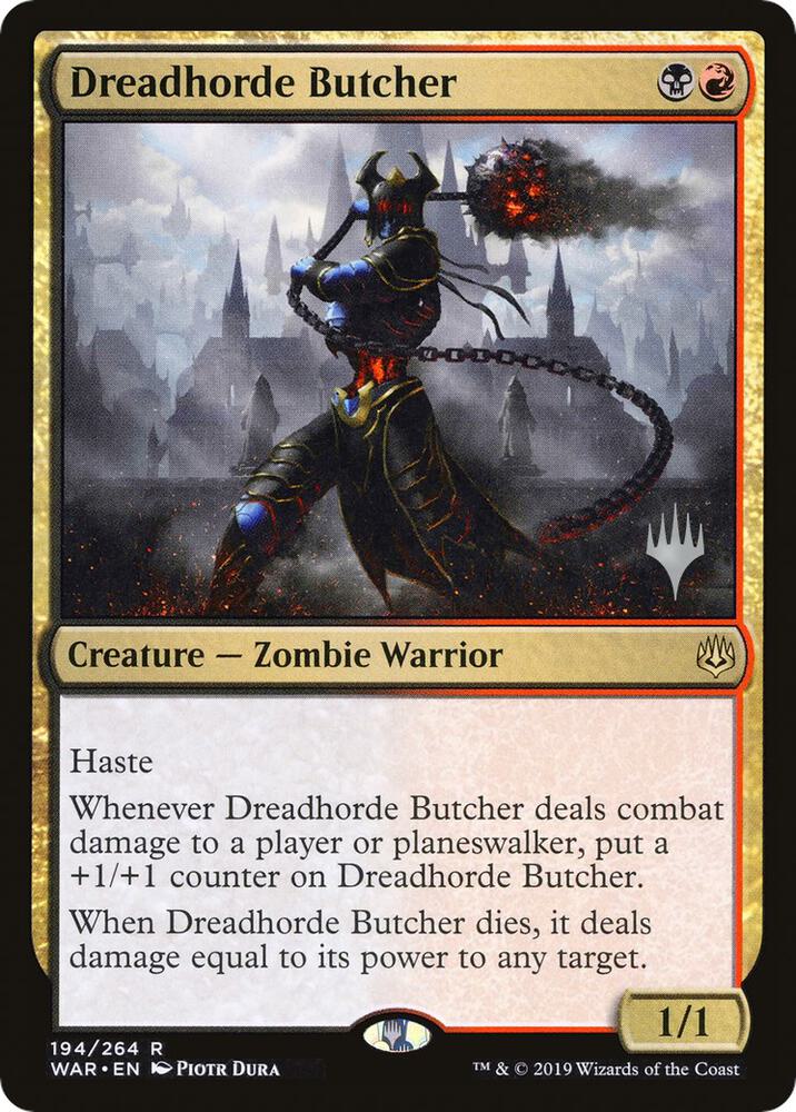 Dreadhorde Butcher (Promo Pack) [War of the Spark Promos]