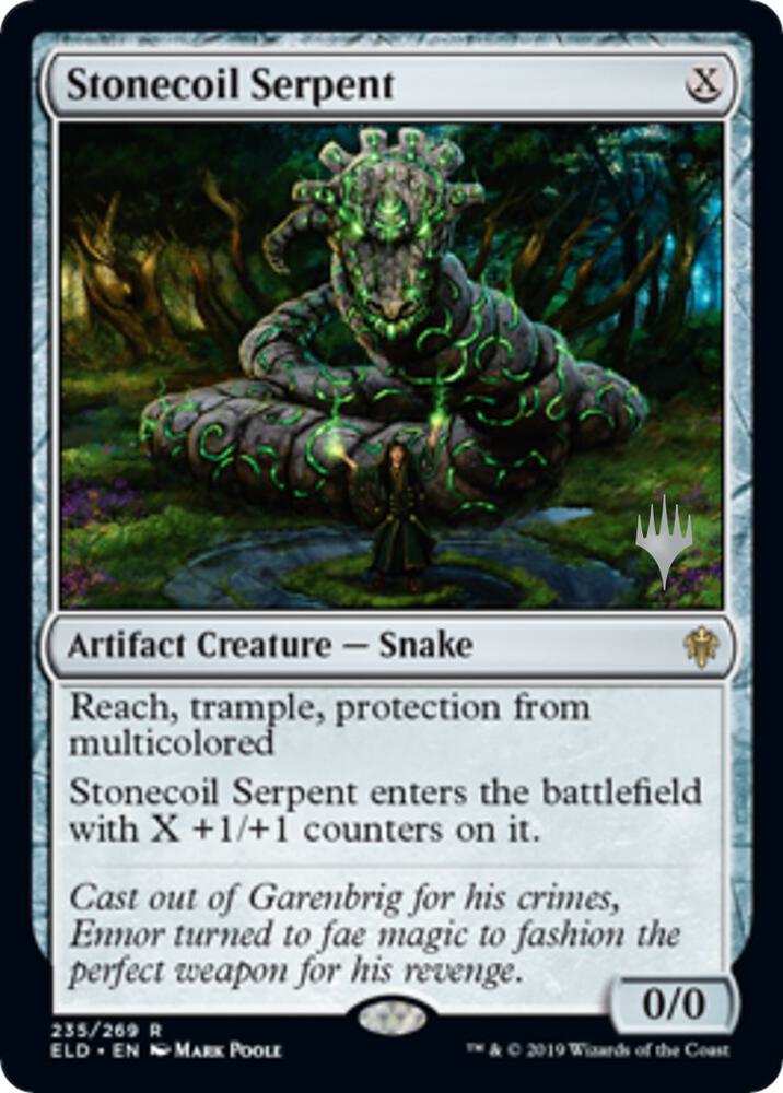 Stonecoil Serpent (Promo Pack) [Throne of Eldraine Promos]