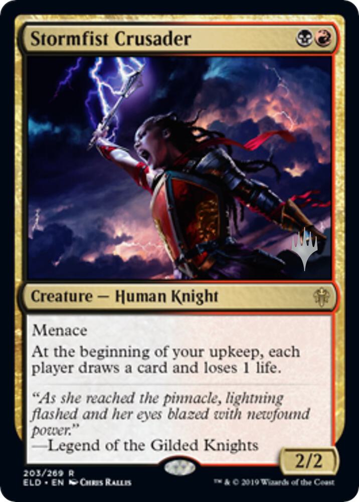 Stormfist Crusader (Promo Pack) [Throne of Eldraine Promos]