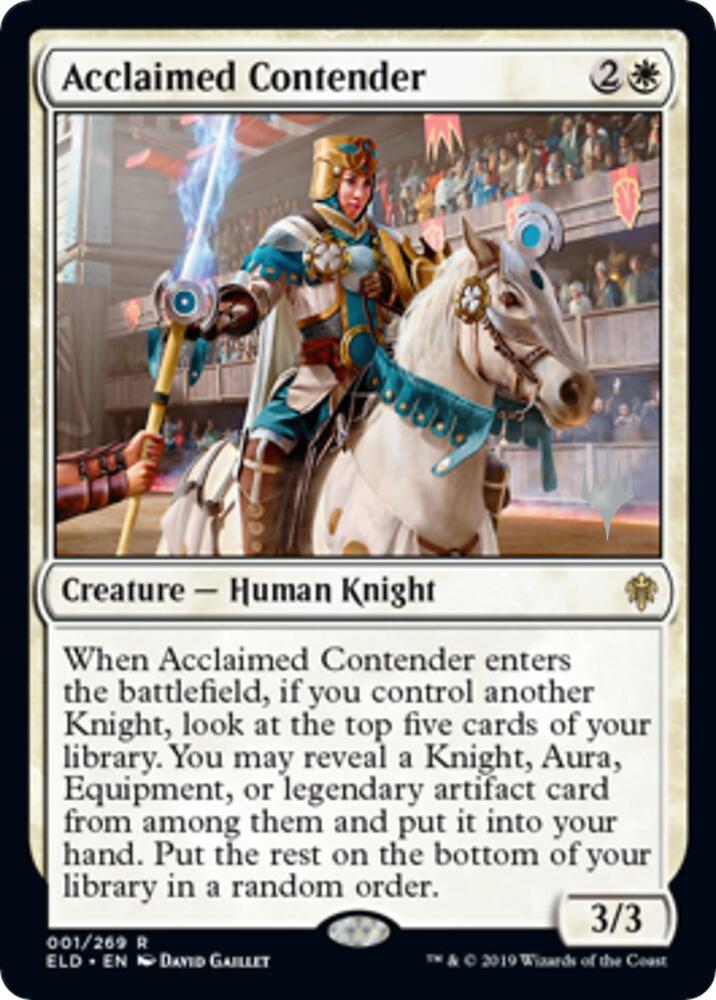 Acclaimed Contender (Promo Pack) [Throne of Eldraine Promos]