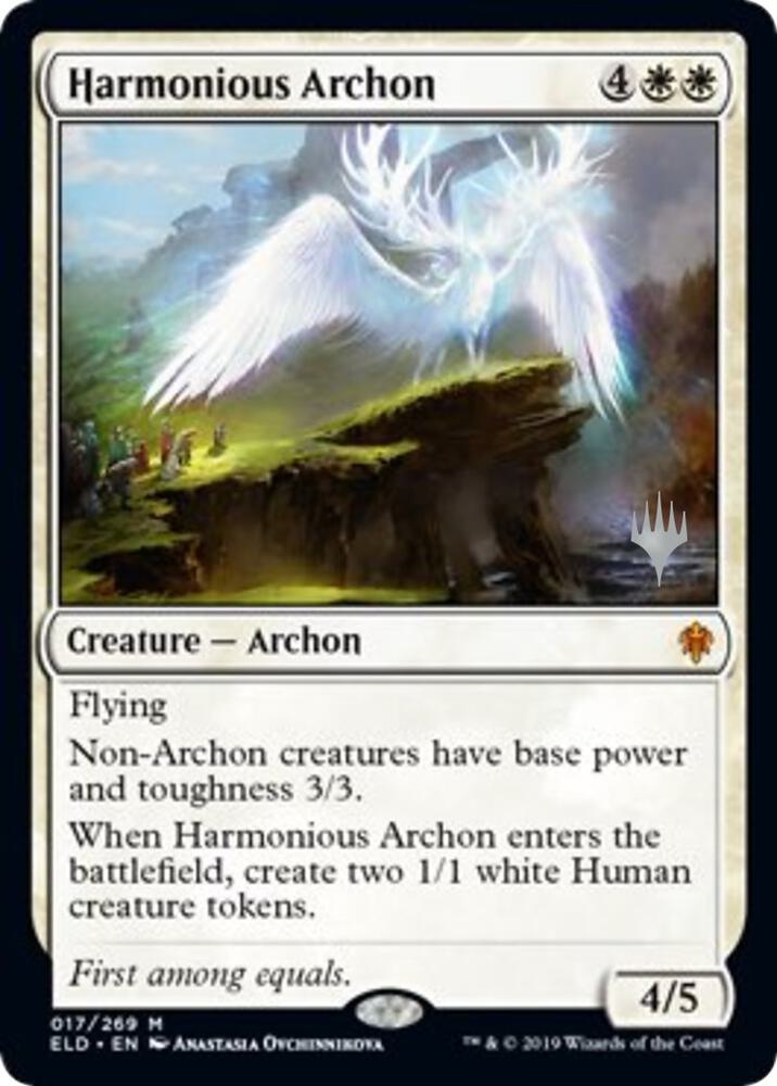 Harmonious Archon (Promo Pack) [Throne of Eldraine Promos]