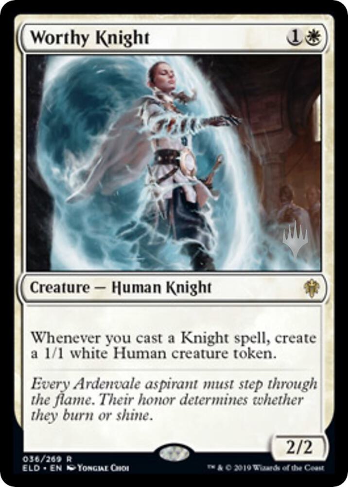 Worthy Knight (Promo Pack) [Throne of Eldraine Promos]