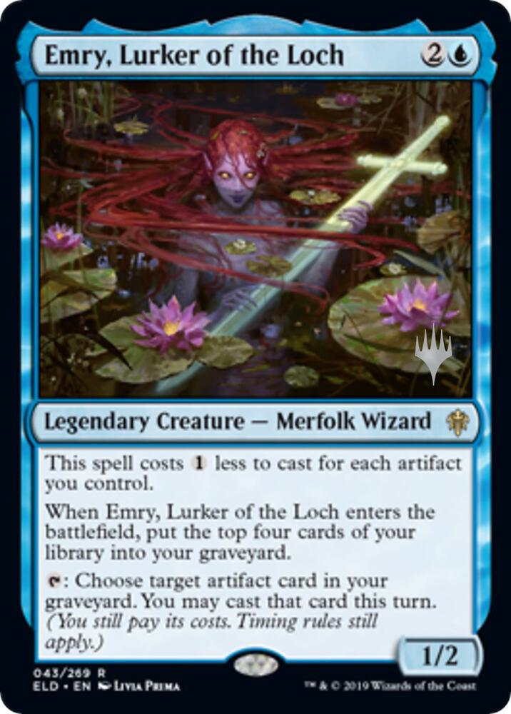 Emry, Lurker of the Loch (Promo Pack) [Throne of Eldraine Promos]