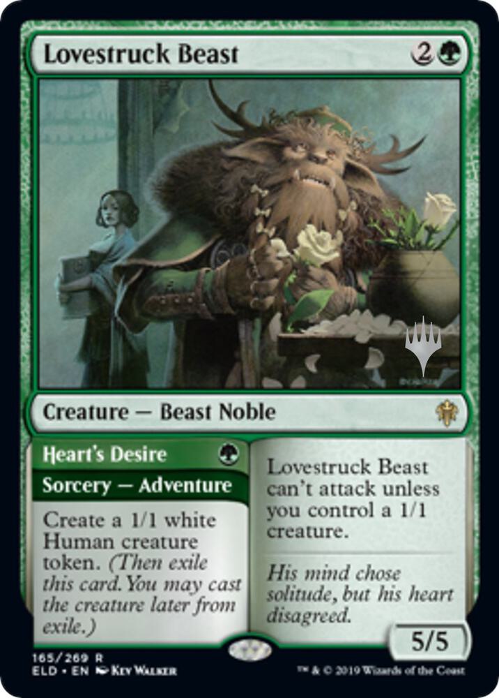 Lovestruck Beast // Heart's Desire (Promo Pack) [Throne of Eldraine Promos]