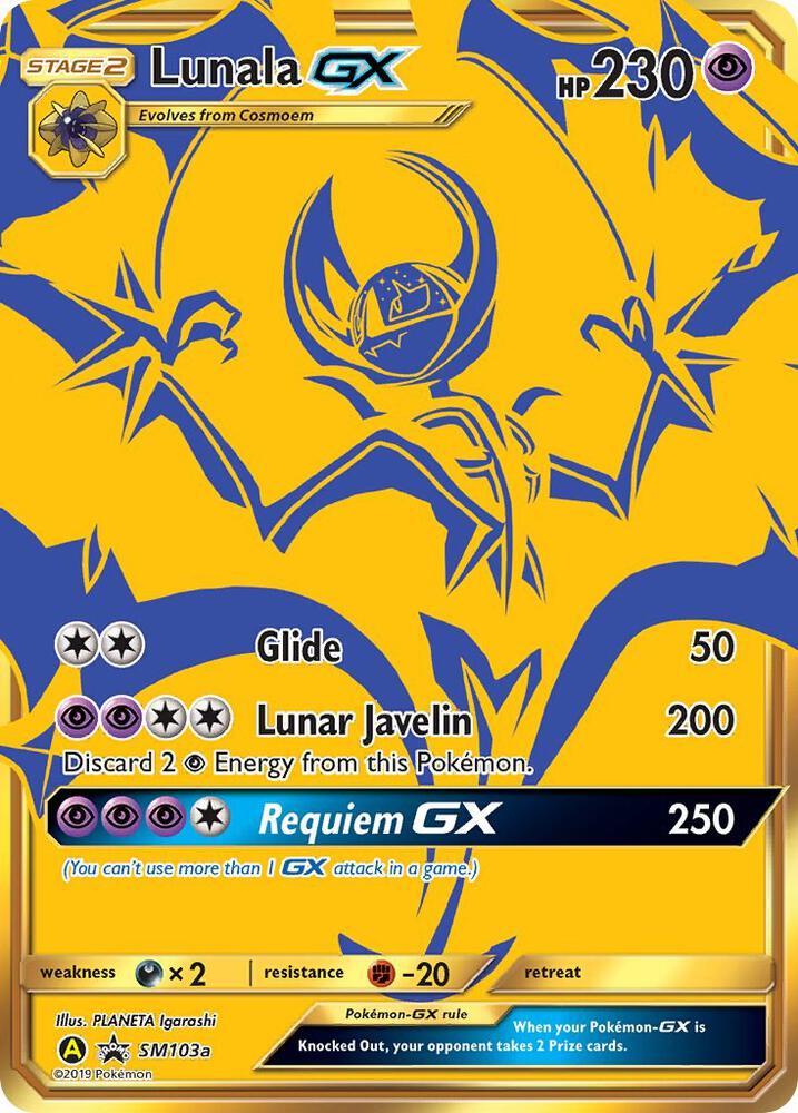 Lunala GX (SM103a) [Sun & Moon: Black Star Promos]