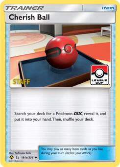Cherish Ball (191a/236) (League Promo Staff) [Sun & Moon: Unified Minds]