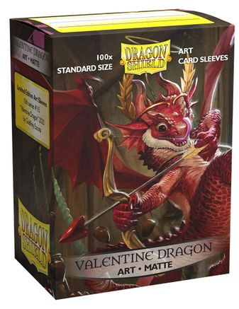 Dragon Shield Sleeves: Art Matte 2020 Valentine Dragon (Box Of 100) - Limited Edition