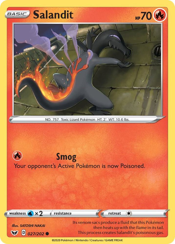 Salandit (027/202) [Sword & Shield: Base Set]