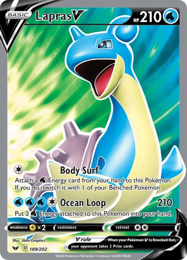 Lapras V (189/202) [Sword & Shield: Base Set]