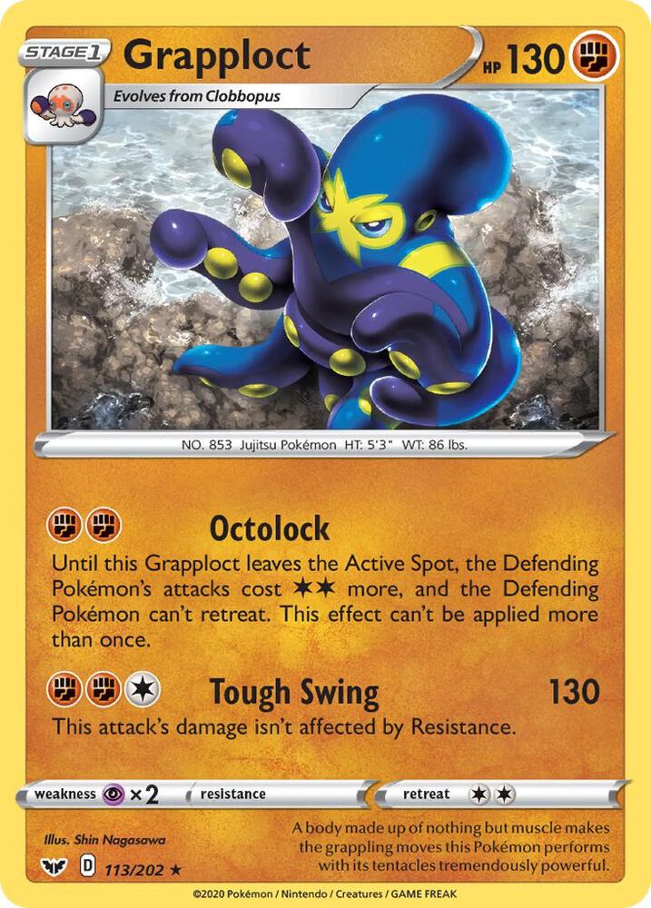 Grapploct (113/202) [Sword & Shield: Base Set]