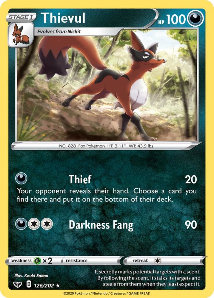 Thievul (126/202) [Sword & Shield: Base Set]