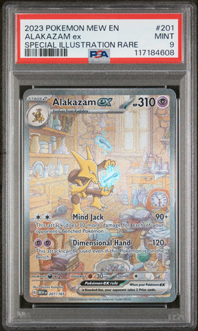 2023 Pokemon Scarlet & Violet: 151 Alakazam Ex 201 - PSA MINT 9 - 117184608