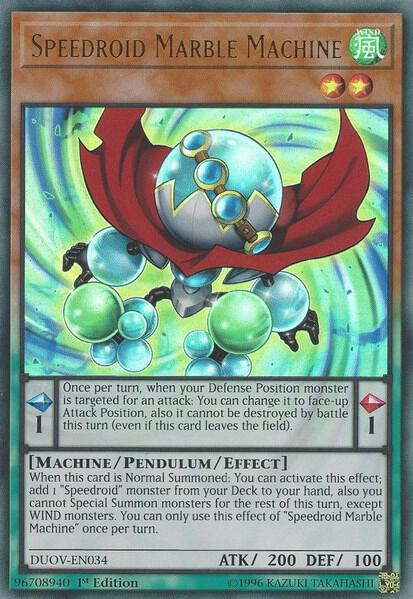 Speedroid Marble Machine [DUOV-EN034] Ultra Rare
