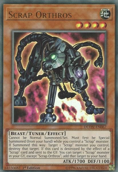 Scrap Orthros [DUOV-EN067] Ultra Rare