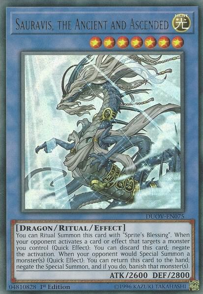 Sauravis, the Ancient and Ascended [DUOV-EN075] Ultra Rare
